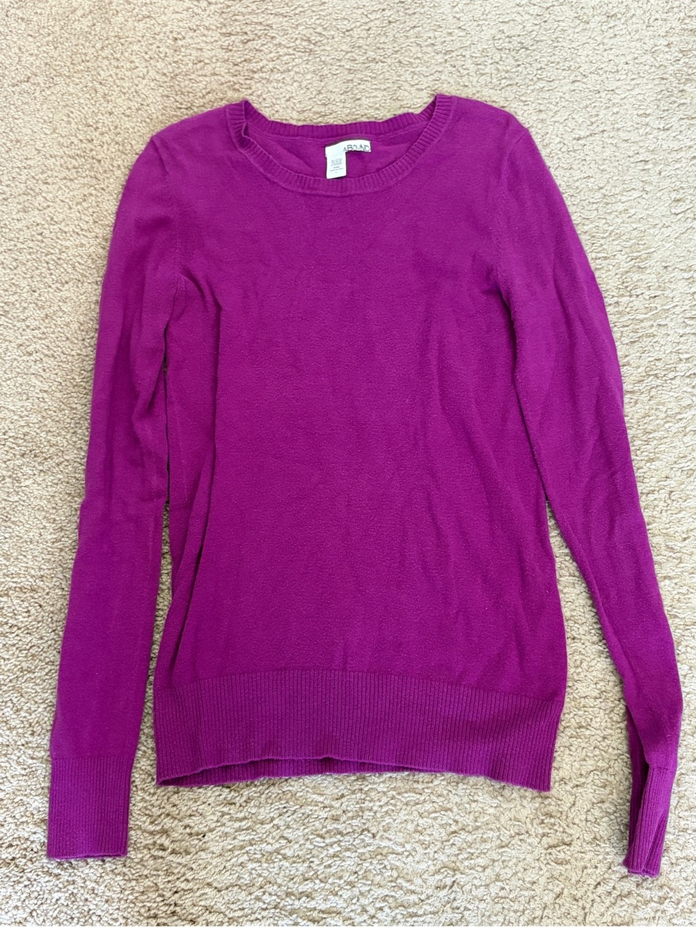 Abound Women's Bright Magenta Crewneck Sweater